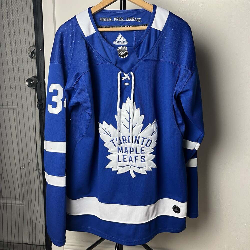 NHL Toronto Maple Leafs #34 Auston Matthews Adidas hockey jersey Size 50 Blue